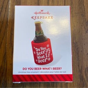 NIB Hallmark Keepsake Do You Beer What I Beer? Ornament